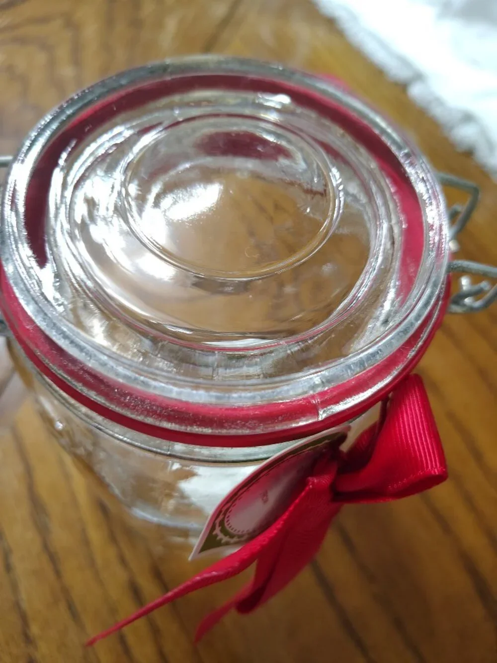 Vintage Anchor Hocking Mason Jar Lid with Clamp Snowman